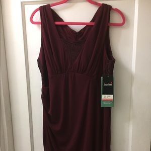 Wine colored mini dress